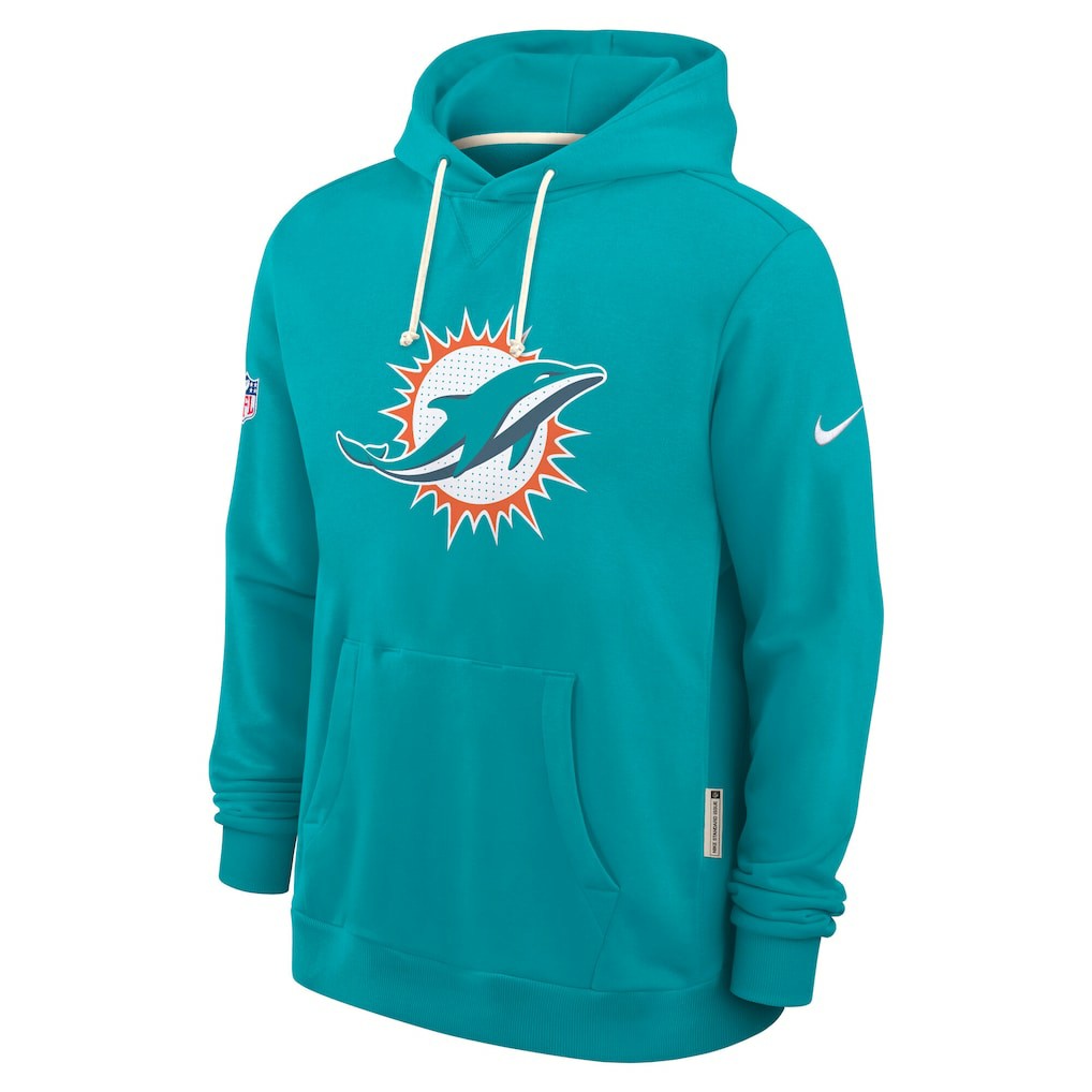 Miami Dolphins Nike Sideline Standard Issue Initial Home Dri-FIT Hoodie