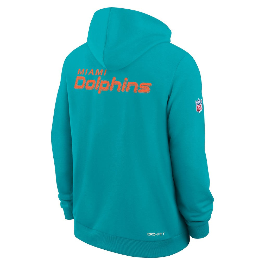 Miami Dolphins Nike Sideline Standard Issue Initial Home Dri-FIT Hoodie