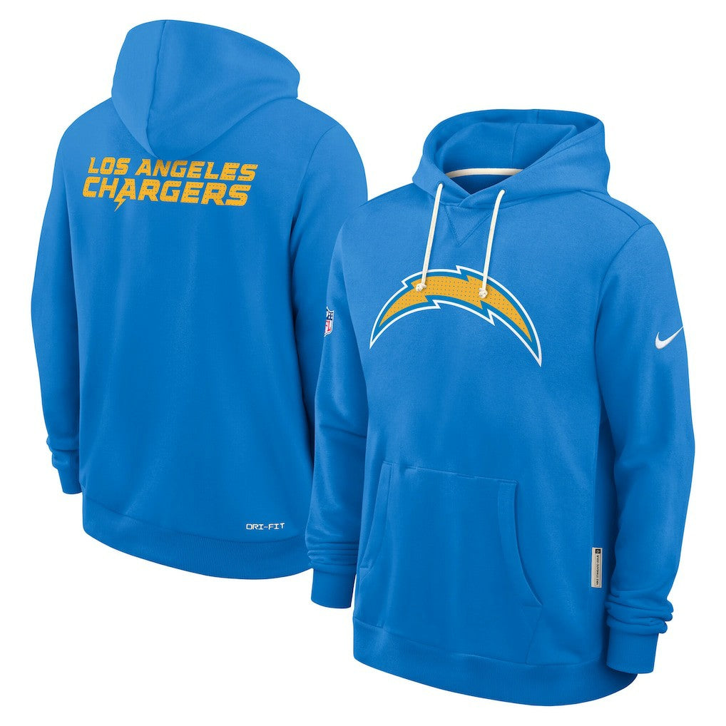 Los Angeles Chargers Nike Sideline Standard Issue Initial Home Dri-FIT Hoodie