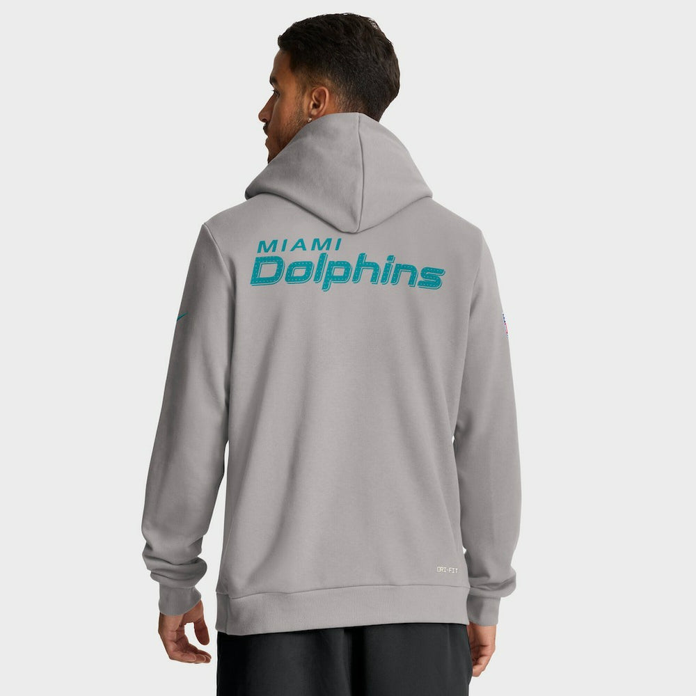 Miami Dolphins Nike Sideline Standard Issue Initial Home Dri-FIT Hoodie