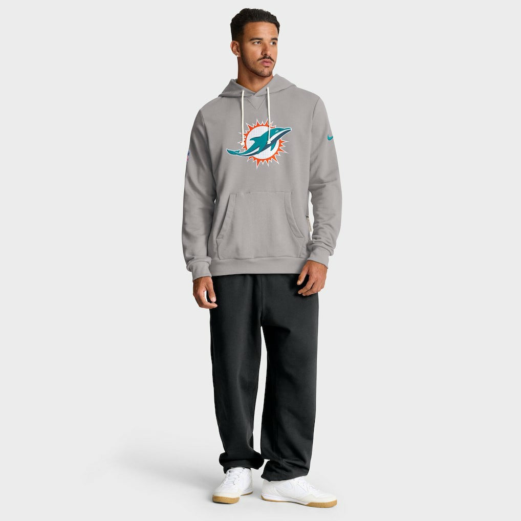 Miami Dolphins Nike Sideline Standard Issue Initial Home Dri-FIT Hoodie