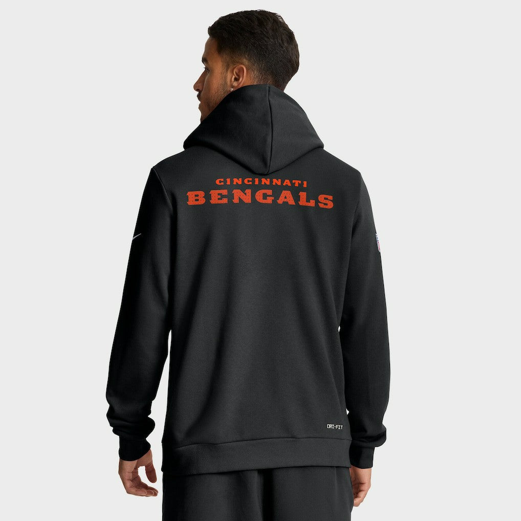Cincinnati Bengals Nike Sideline Standard Issue Initial Home Dri-FIT Hoodie