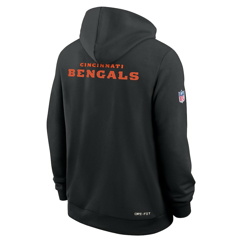 Cincinnati Bengals Nike Sideline Standard Issue Initial Home Dri-FIT Hoodie