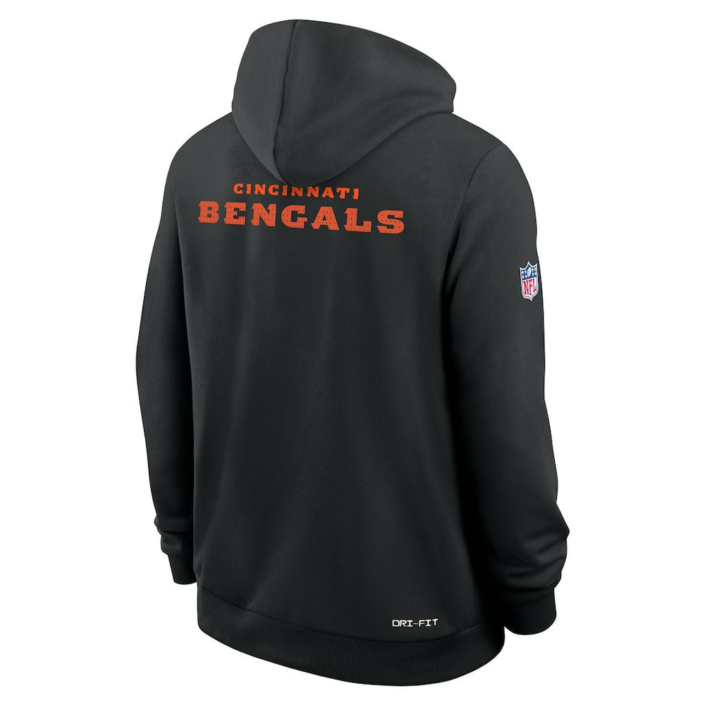 Cincinnati Bengals Nike Sideline Standard Issue Initial Home Dri-FIT Hoodie