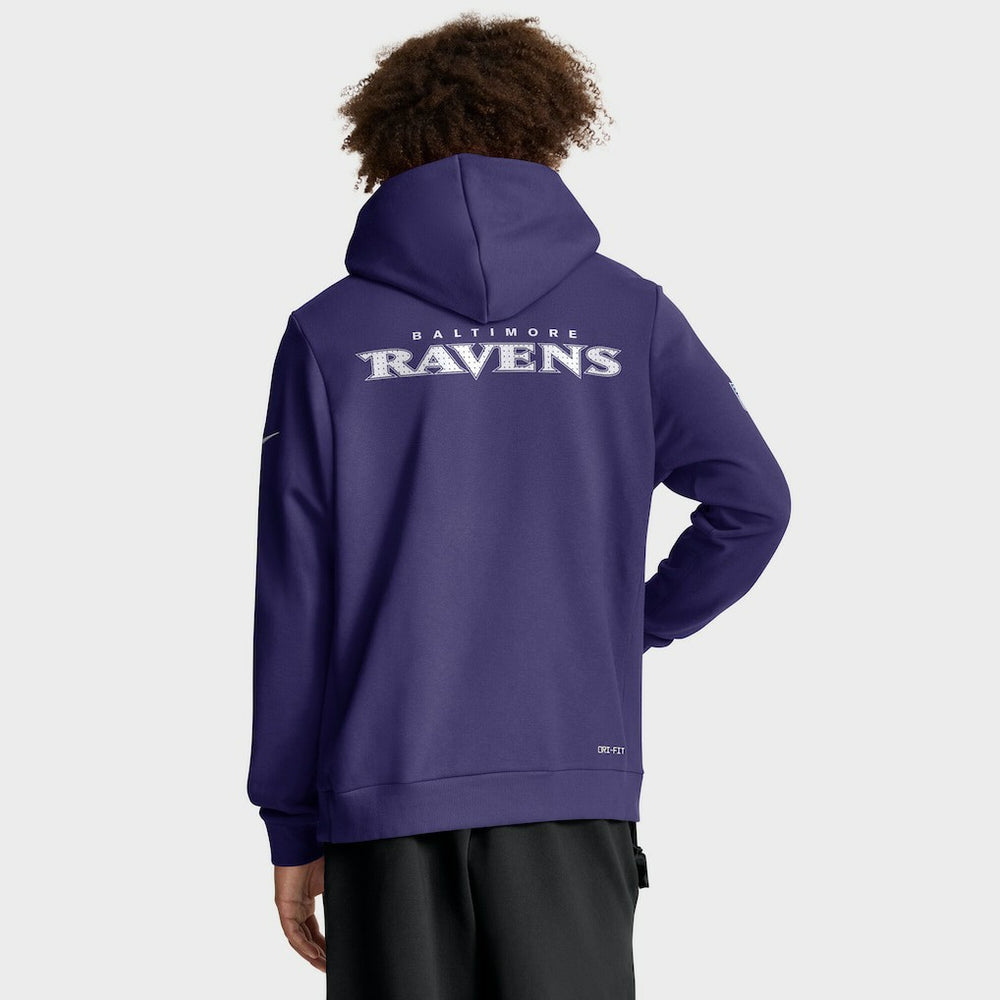 Baltimore Ravens Nike Sideline Standard Issue Initial Home Dri-FIT Hoodie