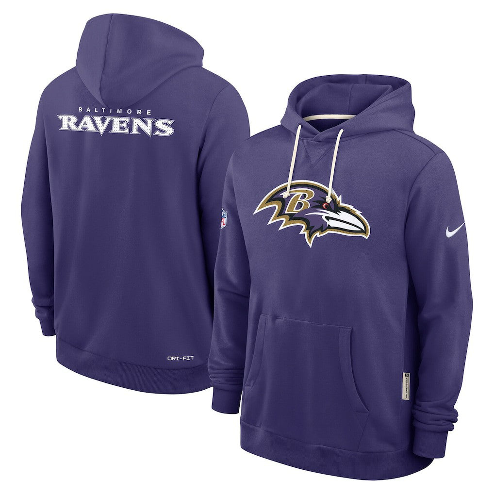Baltimore Ravens Nike Sideline Standard Issue Initial Home Dri-FIT Hoodie