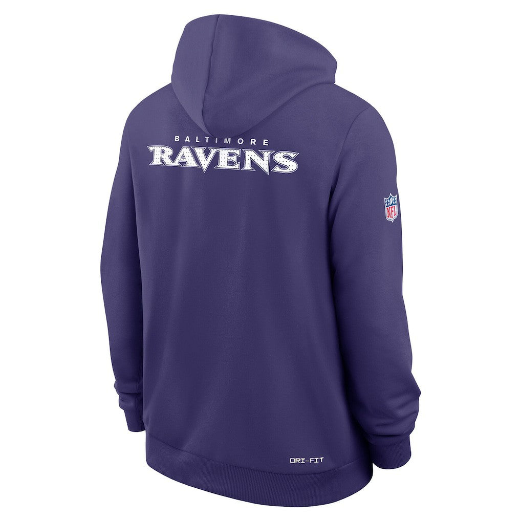 Baltimore Ravens Nike Sideline Standard Issue Initial Home Dri-FIT Hoodie
