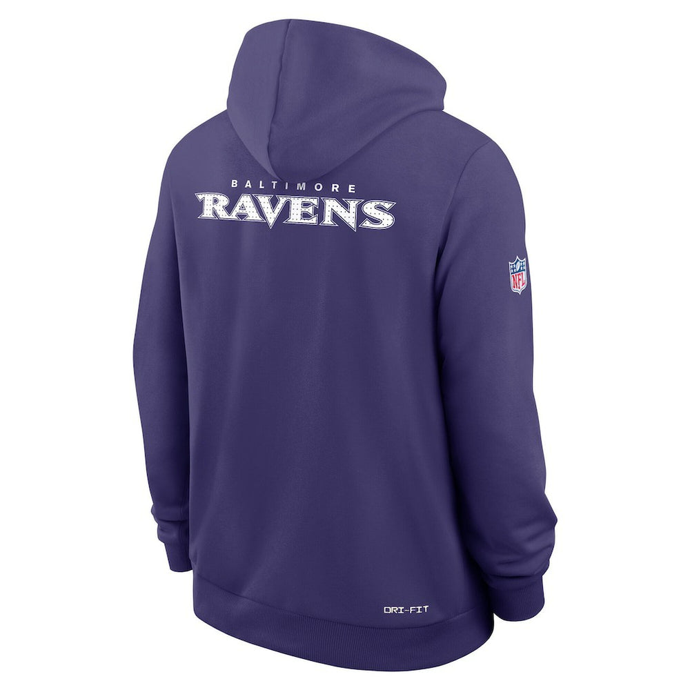 Baltimore Ravens Nike Sideline Standard Issue Initial Home Dri-FIT Hoodie