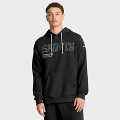 New Orleans Saints Nike 2025 NFL Crucial Catch Sideline Standard Issue Dri-FIT Hoodie