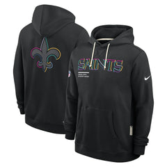 New Orleans Saints Nike 2025 NFL Crucial Catch Sideline Standard Issue Dri-FIT Hoodie