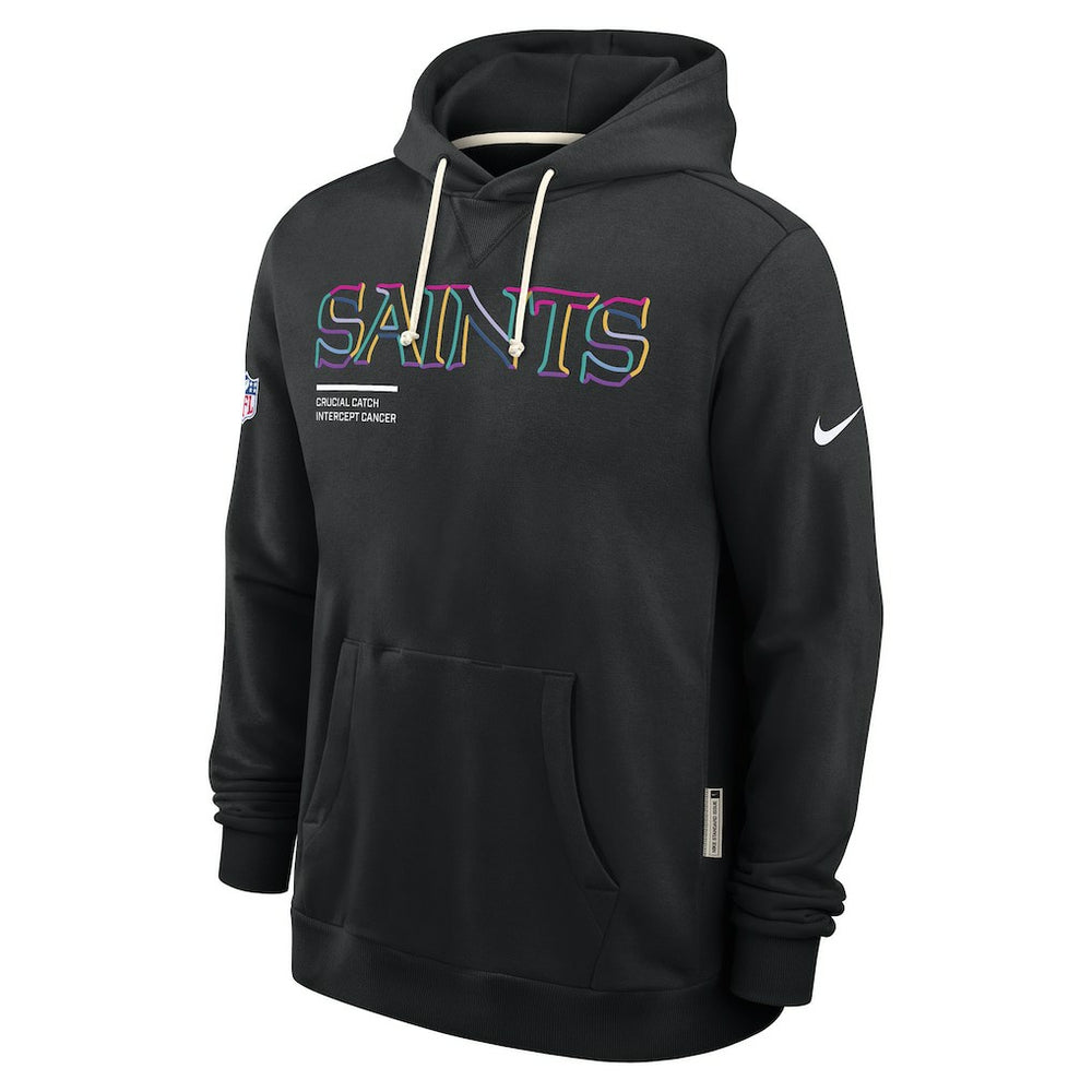 New Orleans Saints Nike 2025 NFL Crucial Catch Sideline Standard Issue Dri-FIT Hoodie