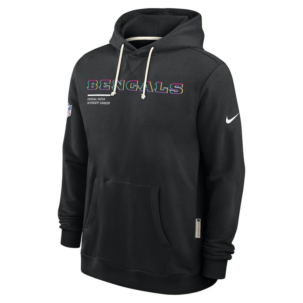 Cincinnati Bengals Nike 2025 NFL Crucial Catch Sideline Standard Issue Dri-FIT Hoodie