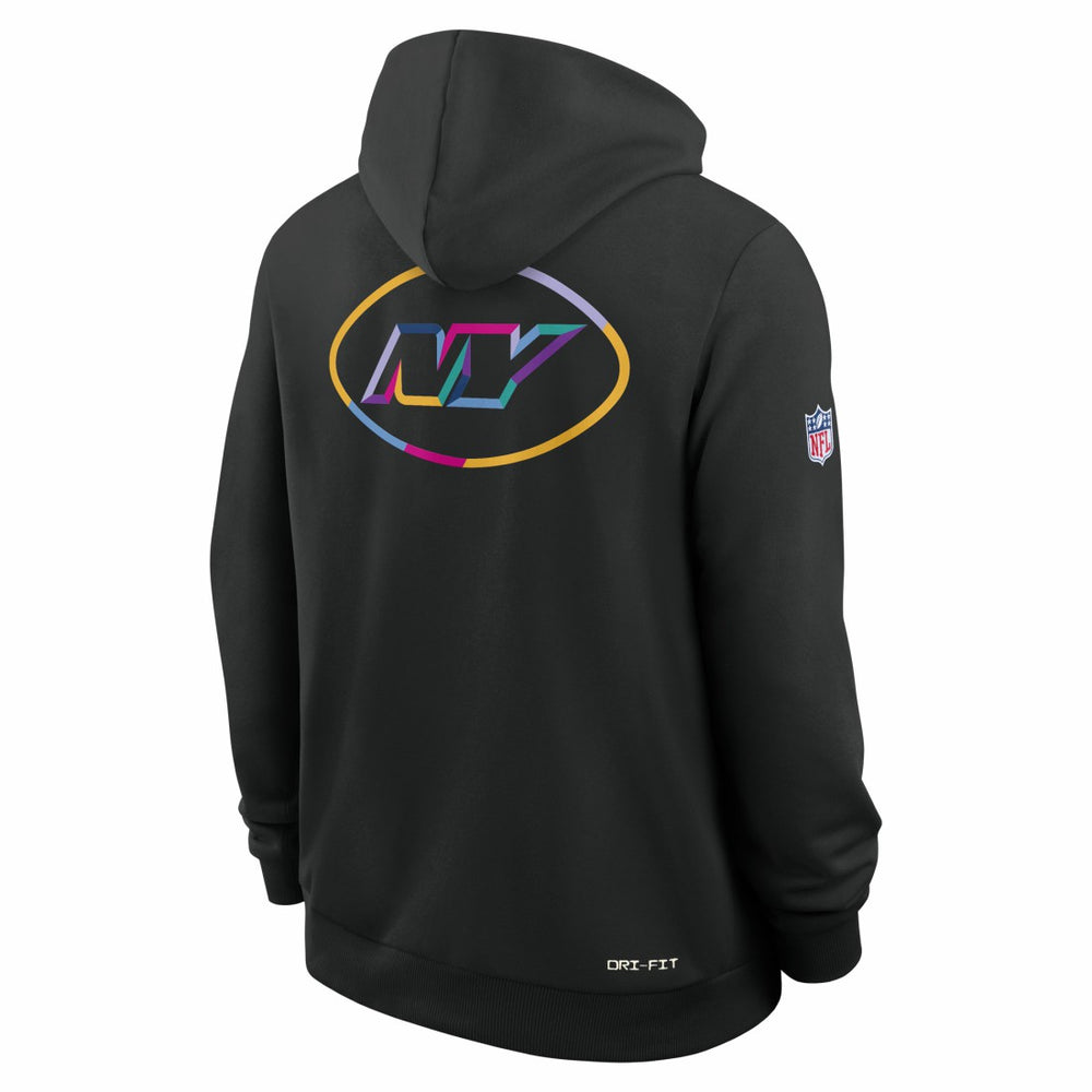 New York Jets Nike 2025 NFL Crucial Catch Sideline Standard Issue Dri-FIT Hoodie