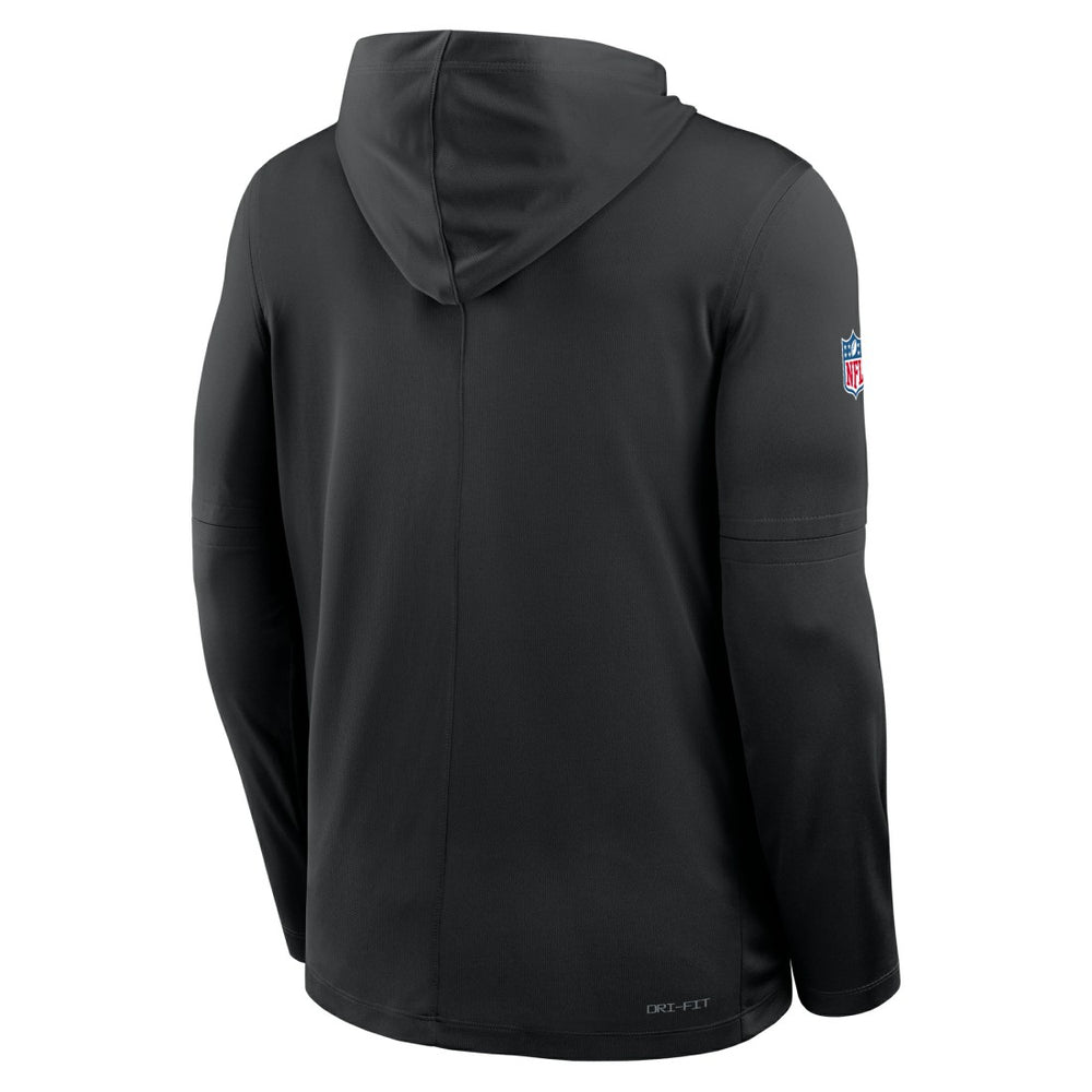 Detroit Lions Nike Sideline Pass Accuracy Dri-FIT Long Sleeve Hoodie T-Shirt
