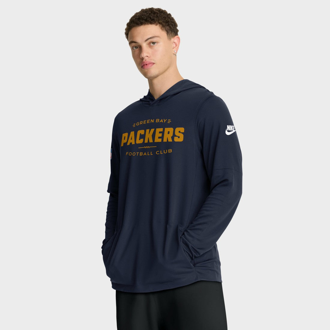 Green Bay Packers Nike The 1923 Classic Pass Accuracy Dri-FIT Long Sleeve Hoodie T-Shirt