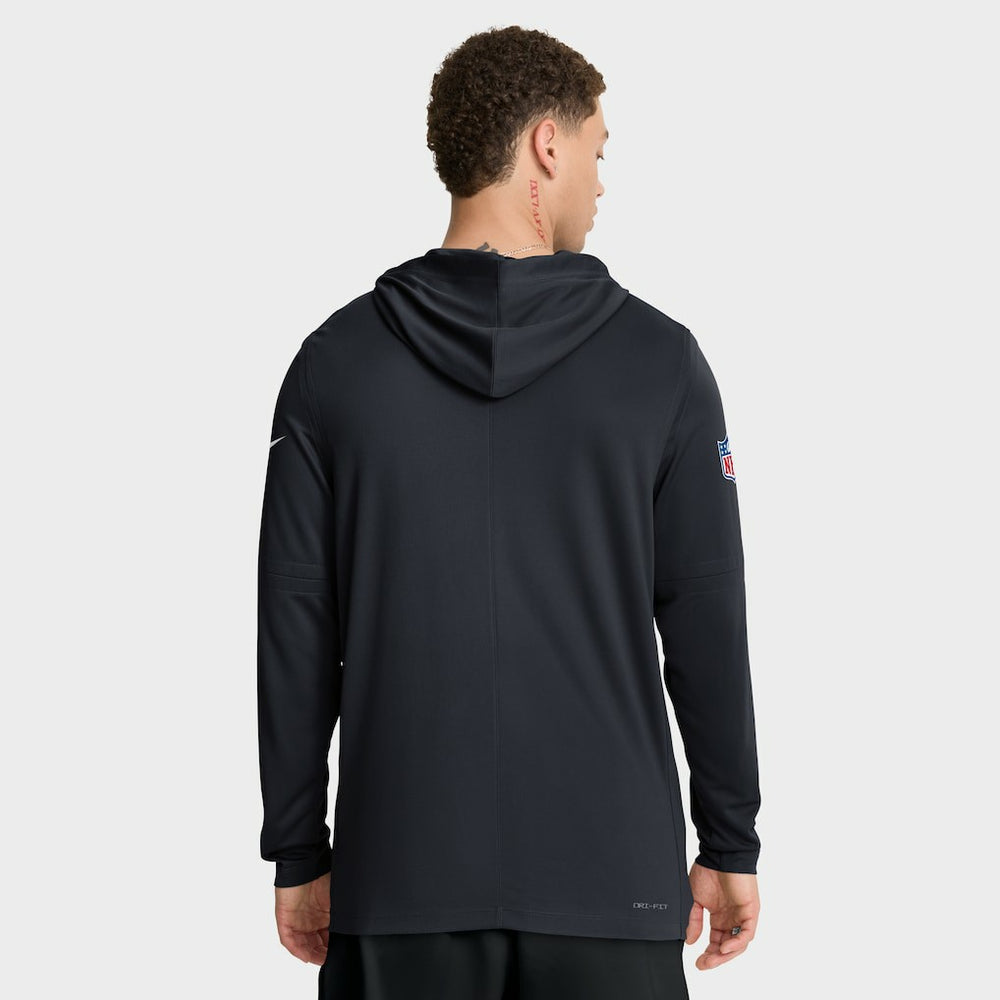 Houston Texans Nike Sideline Pass Accuracy Dri-FIT Long Sleeve Hoodie T-Shirt