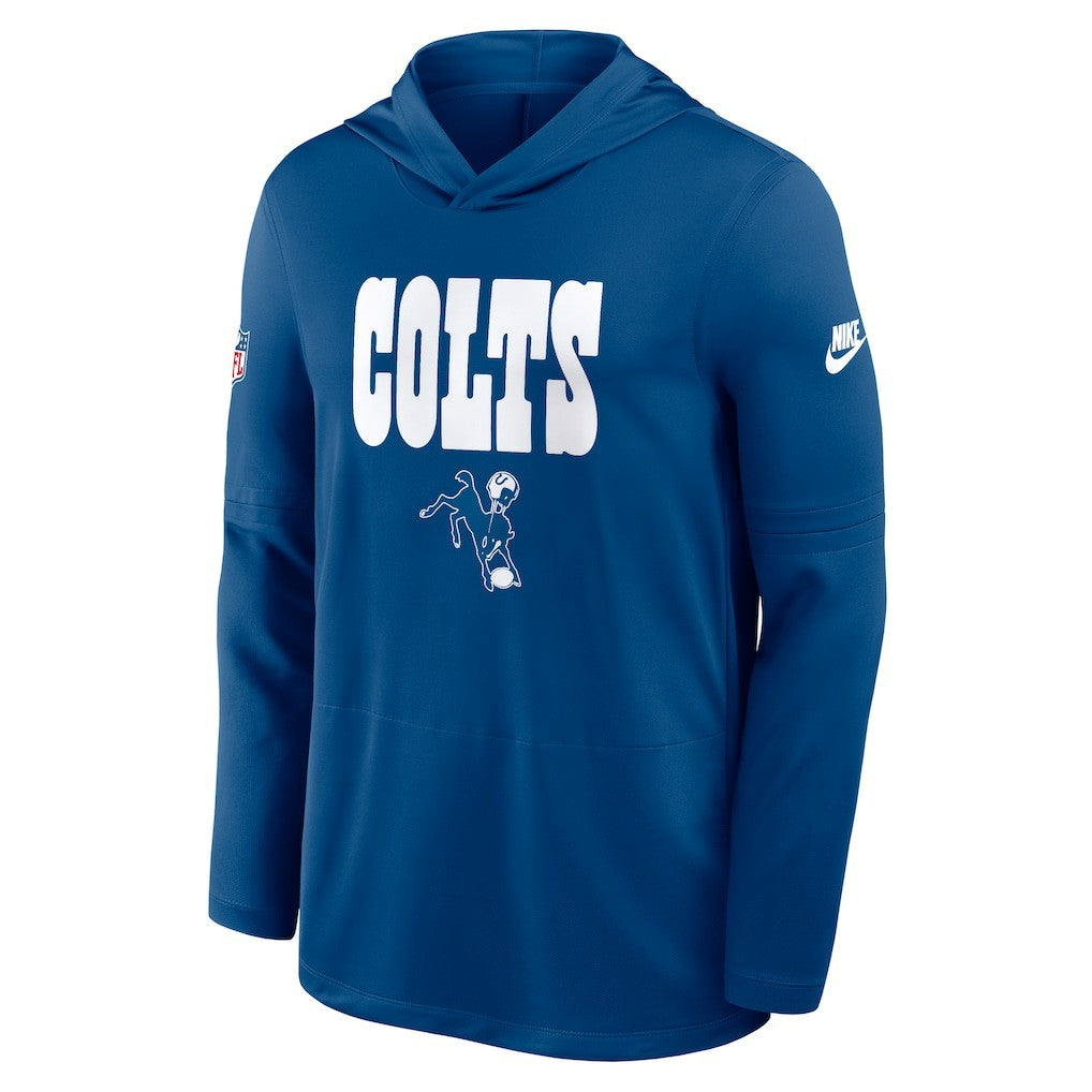 Indianapolis Colts Nike Sideline Pass Accuracy Dri-FIT Long Sleeve Hoodie T-Shirt