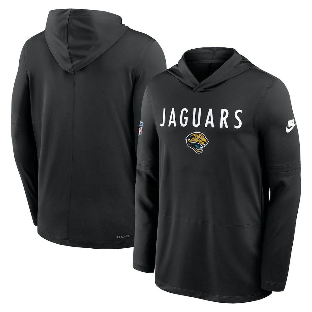 Jacksonville Jaguars Nike Sideline Pass Accuracy Dri-FIT Long Sleeve Hoodie T-Shirt