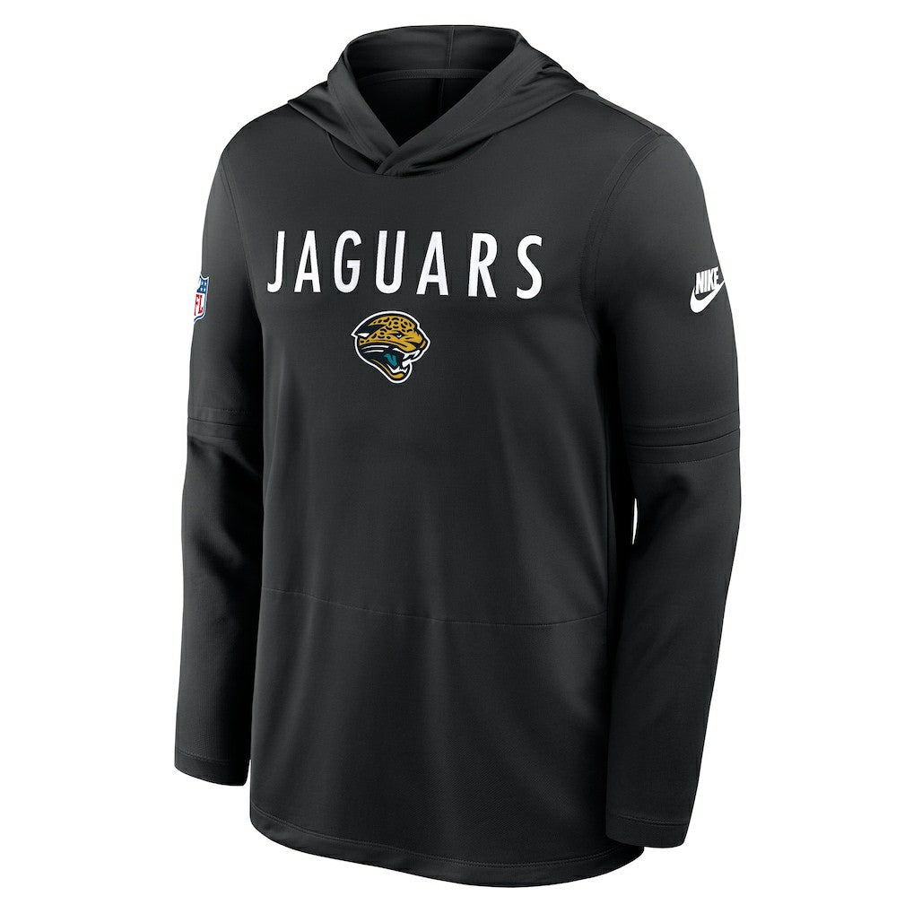 Jacksonville Jaguars Nike Sideline Pass Accuracy Dri-FIT Long Sleeve Hoodie T-Shirt