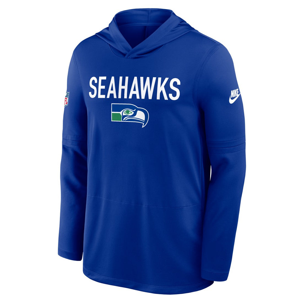 Seattle Seahawks Nike Sideline Pass Accuracy Dri-FIT Long Sleeve Hoodie T-Shirt