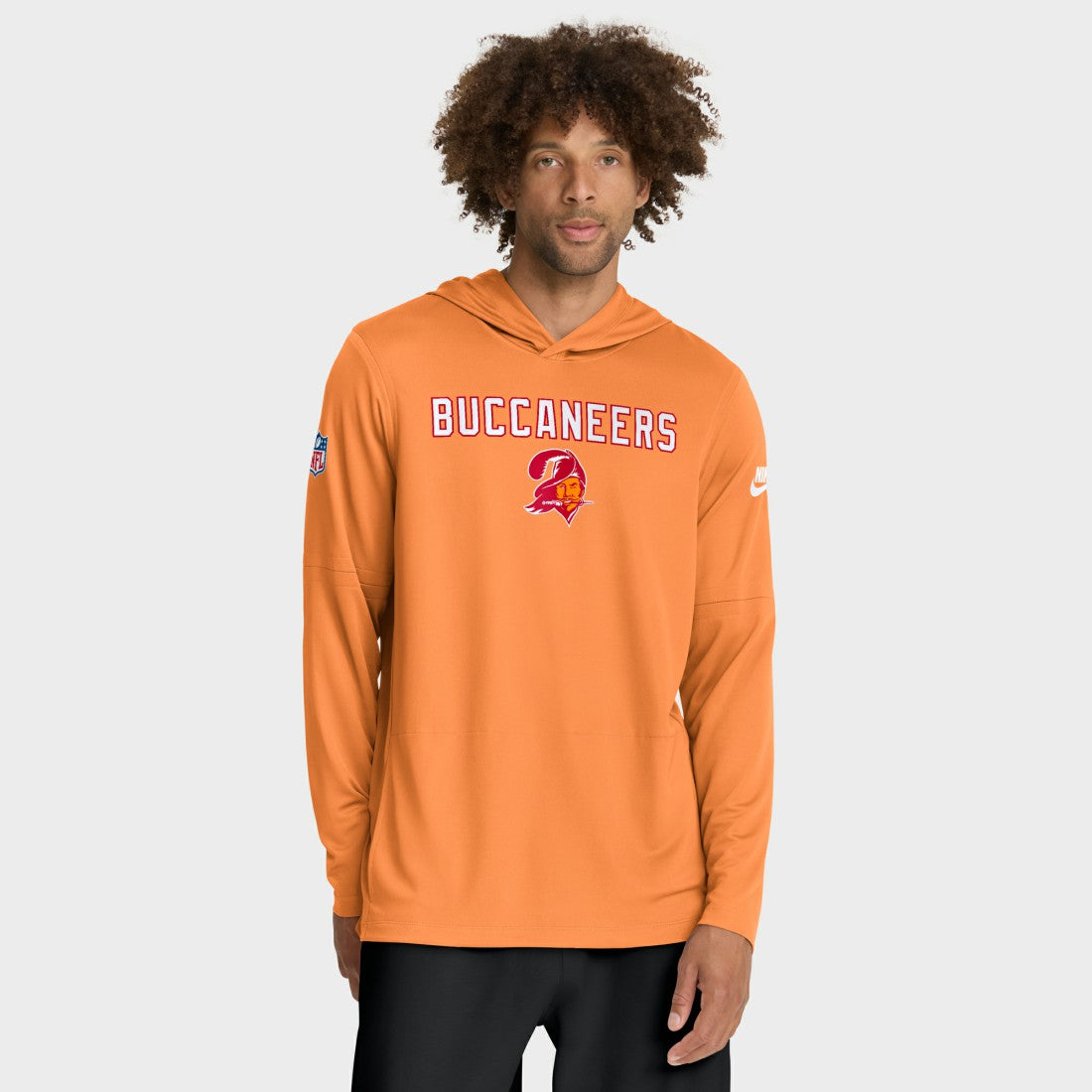 Tampa Bay Buccaneers Nike Sideline Pass Accuracy Dri-FIT Long Sleeve Hoodie T-Shirt