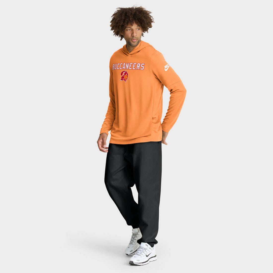 Tampa Bay Buccaneers Nike Sideline Pass Accuracy Dri-FIT Long Sleeve Hoodie T-Shirt