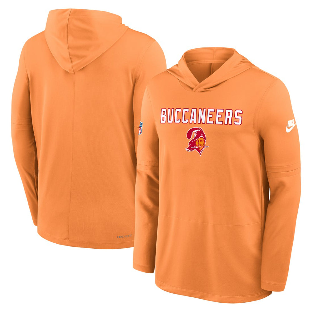 Tampa Bay Buccaneers Nike Sideline Pass Accuracy Dri-FIT Long Sleeve Hoodie T-Shirt