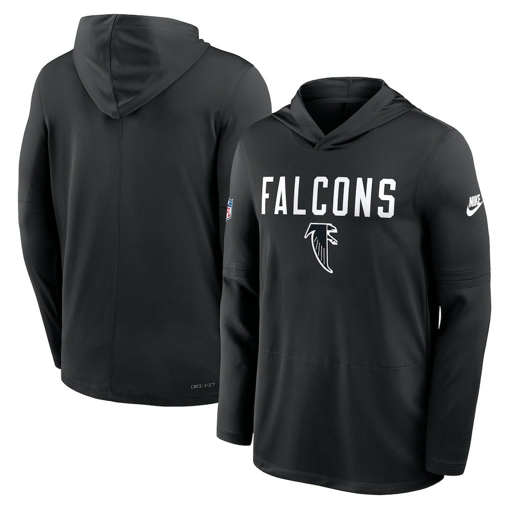 Atlanta Falcons Nike Sideline Pass Accuracy Dri-FIT Long Sleeve Hoodie T-Shirt
