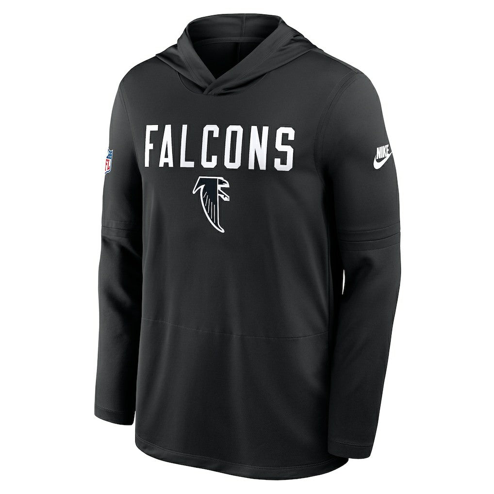 Atlanta Falcons Nike Sideline Pass Accuracy Dri-FIT Long Sleeve Hoodie T-Shirt