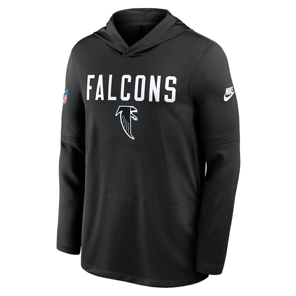 Atlanta Falcons Nike Sideline Pass Accuracy Dri-FIT Long Sleeve Hoodie T-Shirt