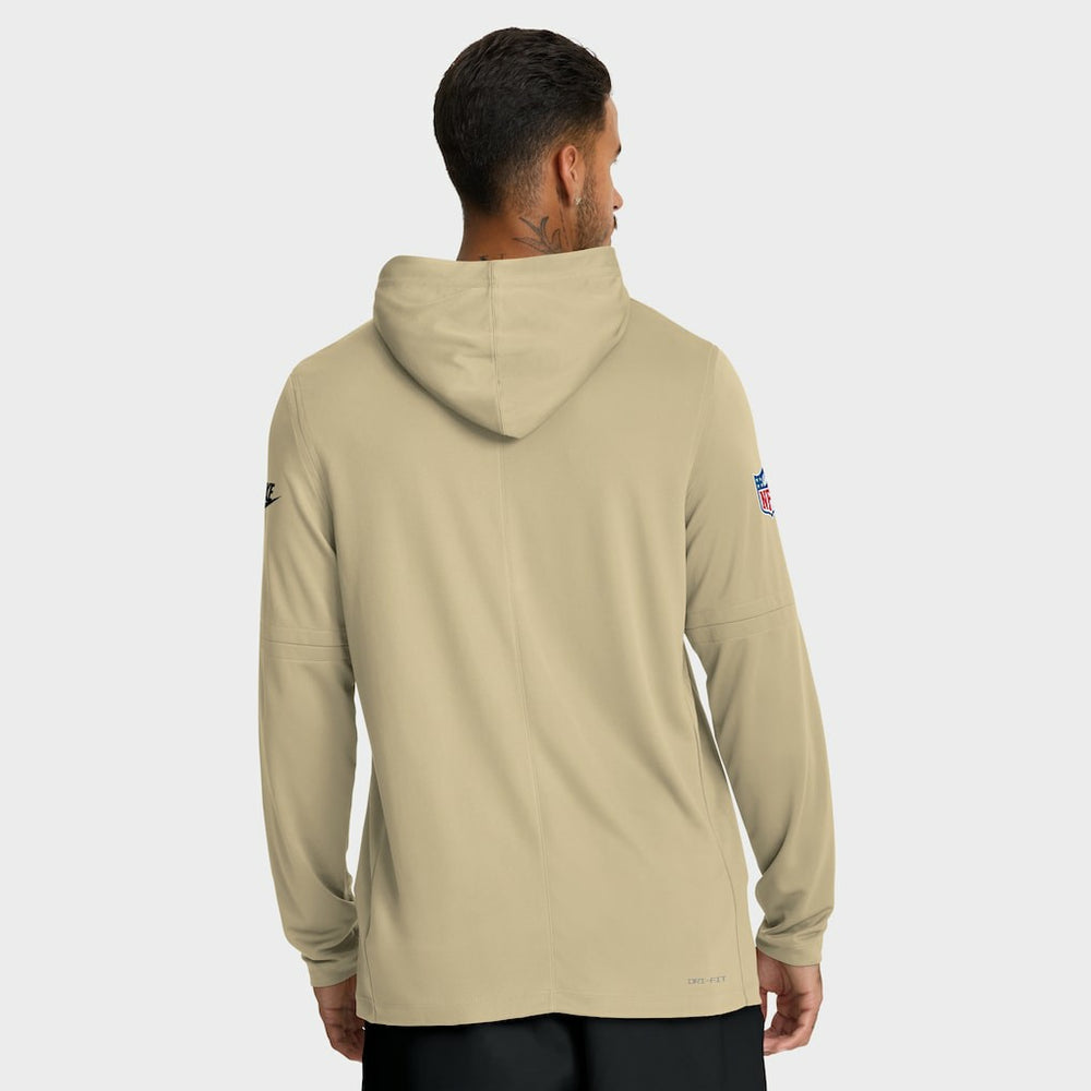 New Orleans Saints Nike Sideline Pass Accuracy Dri-FIT Long Sleeve Hoodie T-Shirt