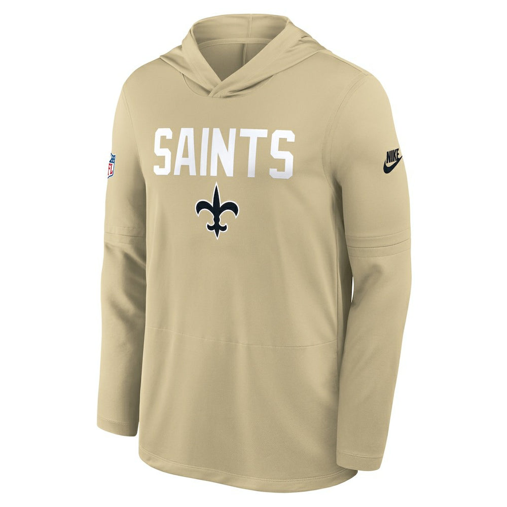 New Orleans Saints Nike Sideline Pass Accuracy Dri-FIT Long Sleeve Hoodie T-Shirt