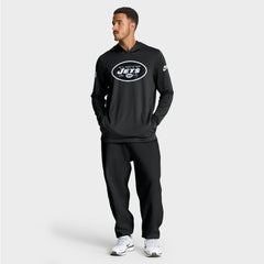 New York Jets Nike Sideline Pass Accuracy Dri-FIT Long Sleeve Hoodie T-Shirt