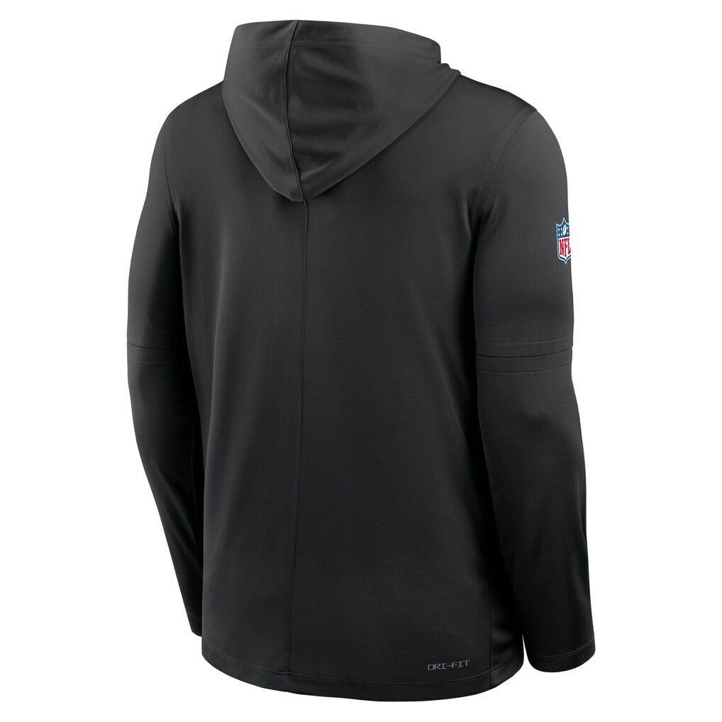 New York Jets Nike Sideline Pass Accuracy Dri-FIT Long Sleeve Hoodie T-Shirt