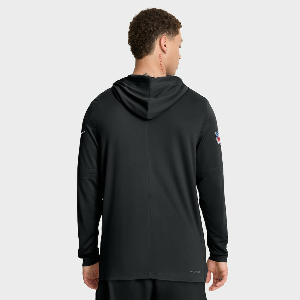 Baltimore Ravens Nike Sideline Pure Fury Performance Long Sleeve Hoodie T-Shirt