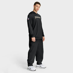 Baltimore Ravens Nike Sideline Pure Fury Performance Long Sleeve Hoodie T-Shirt