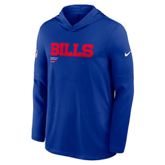 Buffalo Bills Nike Sideline Pure Fury Performance Long Sleeve Hoodie T-Shirt