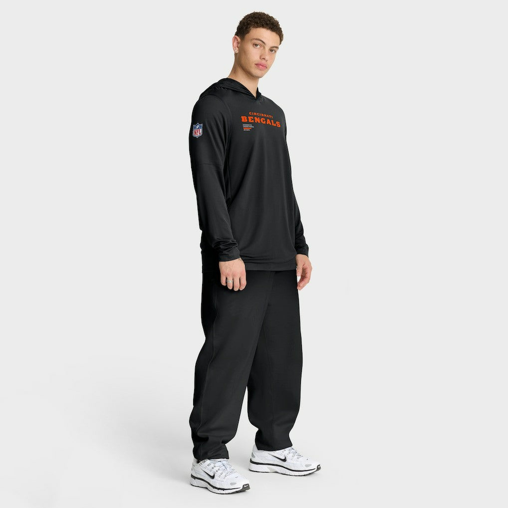Cincinnati Bengals Nike Sideline Pure Fury Performance Long Sleeve Hoodie T-Shirt