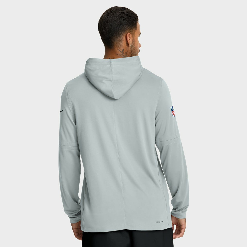 Las Vegas Raiders Nike Sideline Pure Fury Performance Long Sleeve Hoodie T-Shirt