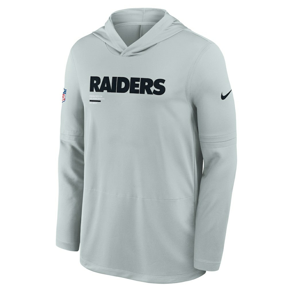 Las Vegas Raiders Nike Sideline Pure Fury Performance Long Sleeve Hoodie T-Shirt
