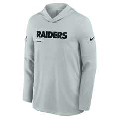 Las Vegas Raiders Nike Sideline Pure Fury Performance Long Sleeve Hoodie T-Shirt