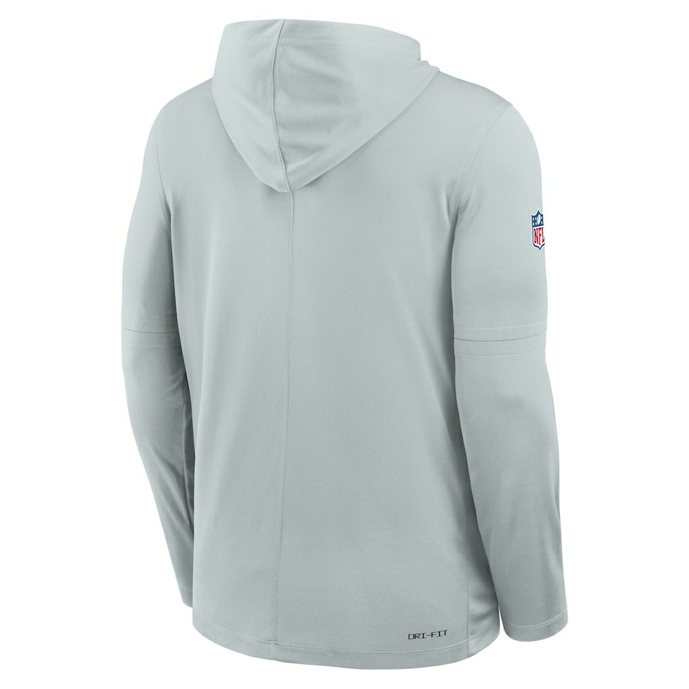Las Vegas Raiders Nike Sideline Pure Fury Performance Long Sleeve Hoodie T-Shirt