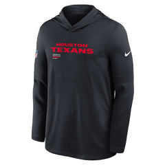 Houston Texans Nike Sideline Pure Fury Performance Long Sleeve Hoodie T-Shirt