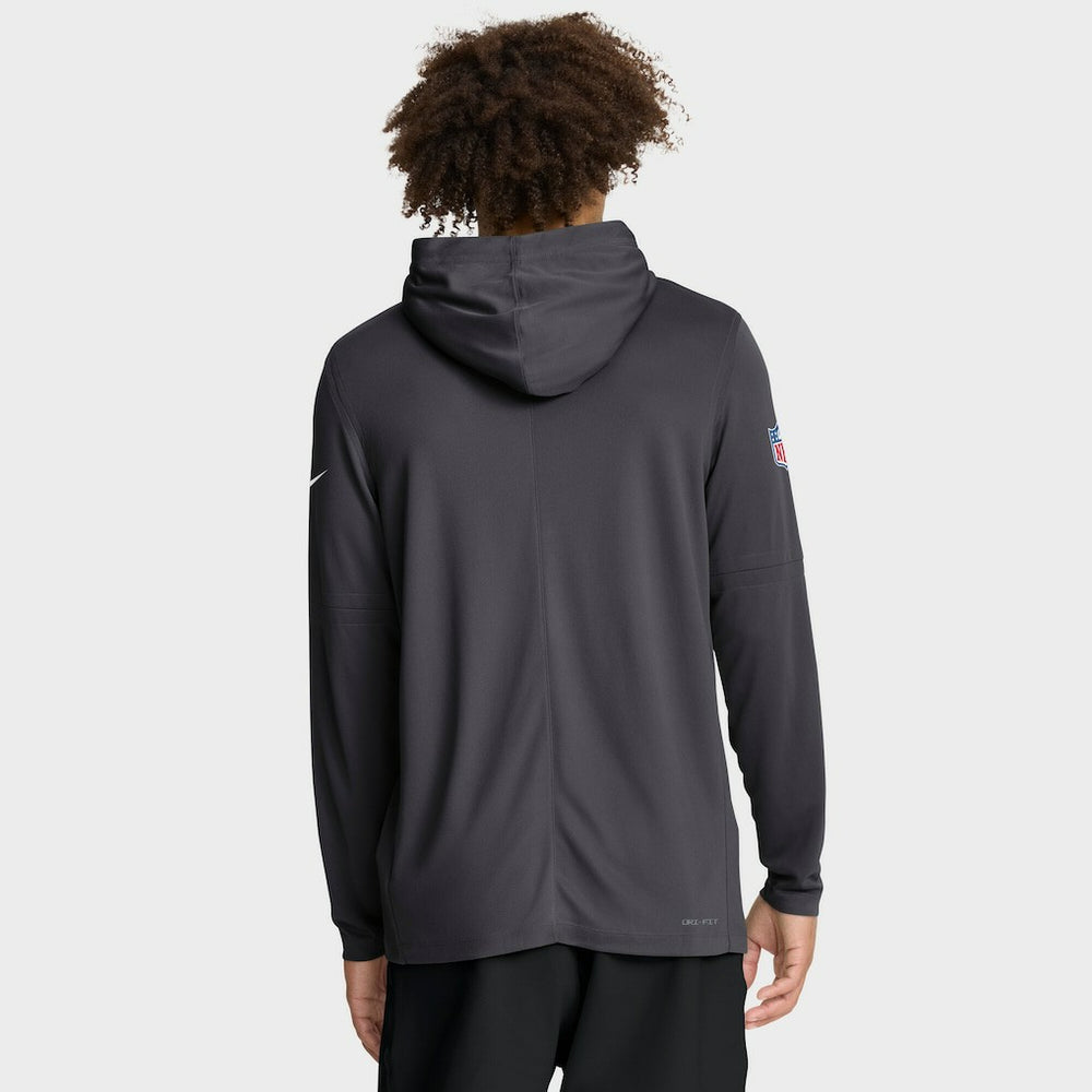 Dallas Cowboys Nike Sideline Pure Fury Performance Long Sleeve Hoodie T-Shirt