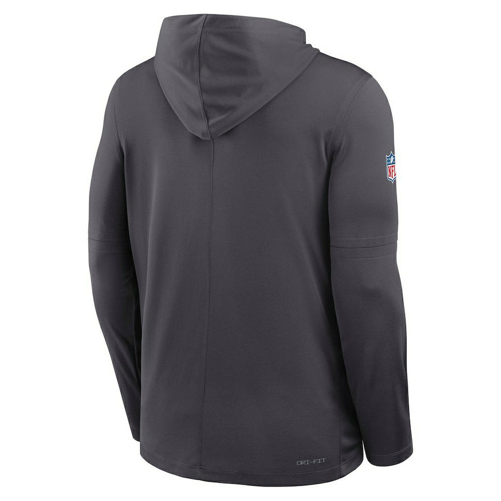 Dallas Cowboys Nike Sideline Pure Fury Performance Long Sleeve Hoodie T-Shirt