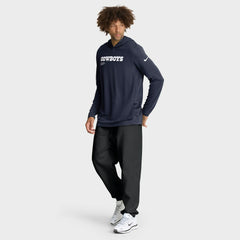 Dallas Cowboys Nike Sideline Pure Fury Performance Long Sleeve Hoodie T-Shirt