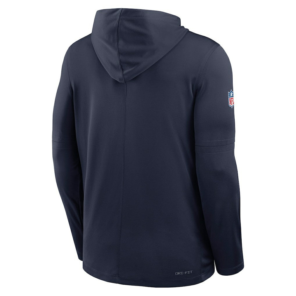 Dallas Cowboys Nike Sideline Pure Fury Performance Long Sleeve Hoodie T-Shirt