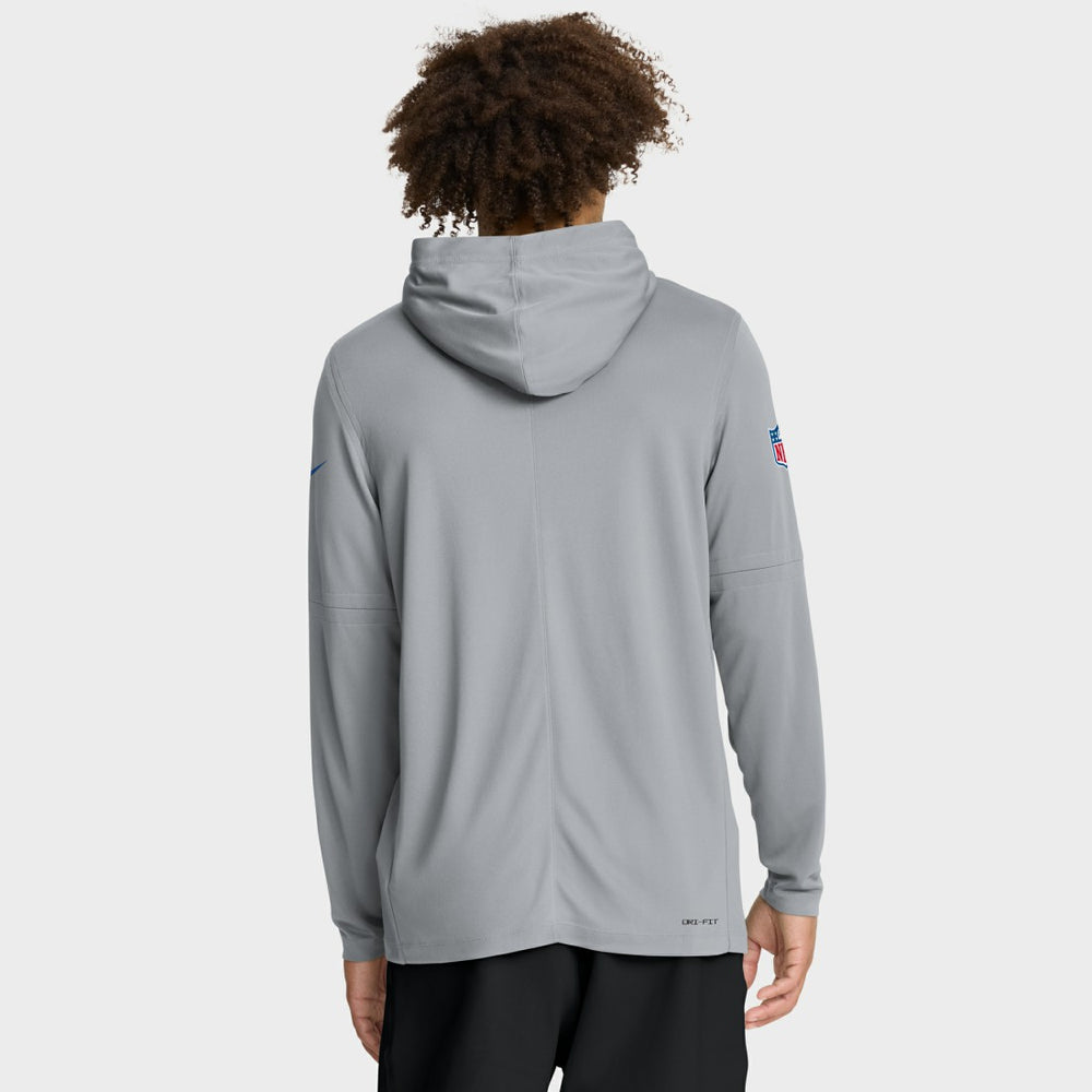 Detroit Lions Nike Sideline Pure Fury Performance Long Sleeve Hoodie T-Shirt