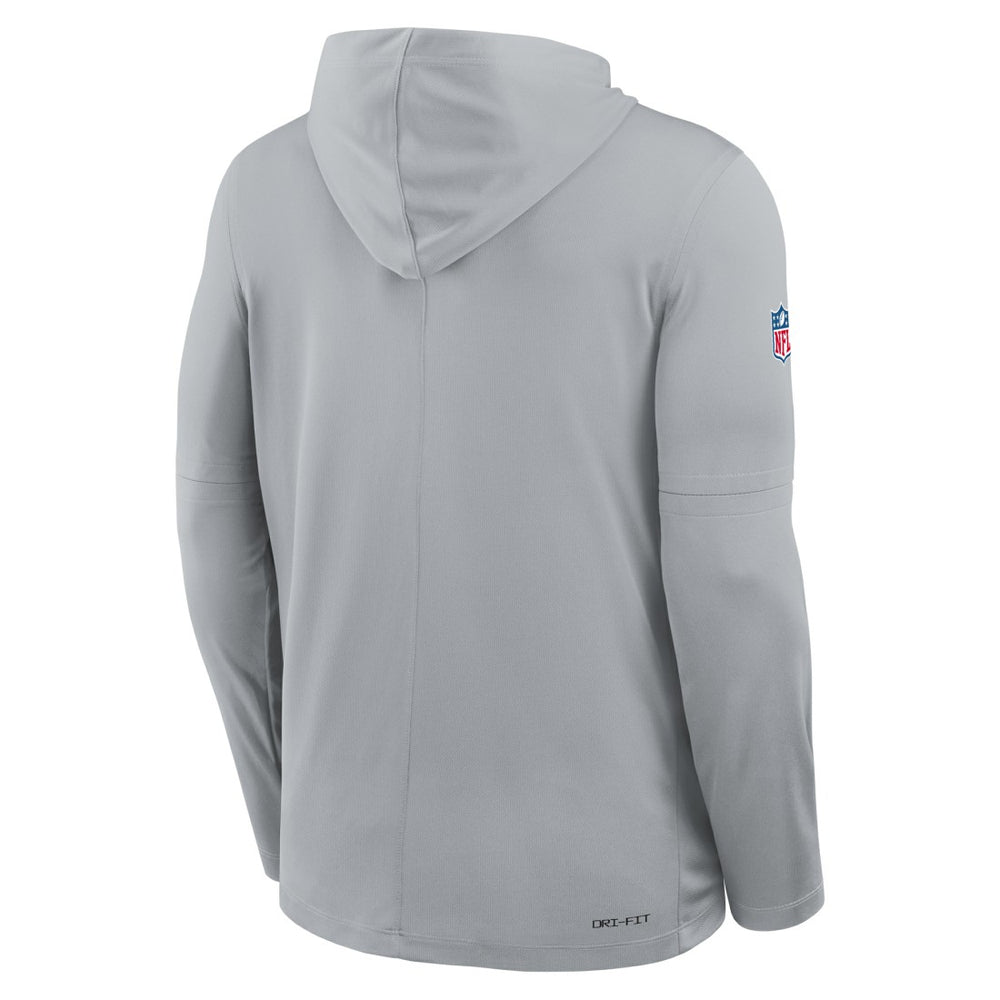 Detroit Lions Nike Sideline Pure Fury Performance Long Sleeve Hoodie T-Shirt