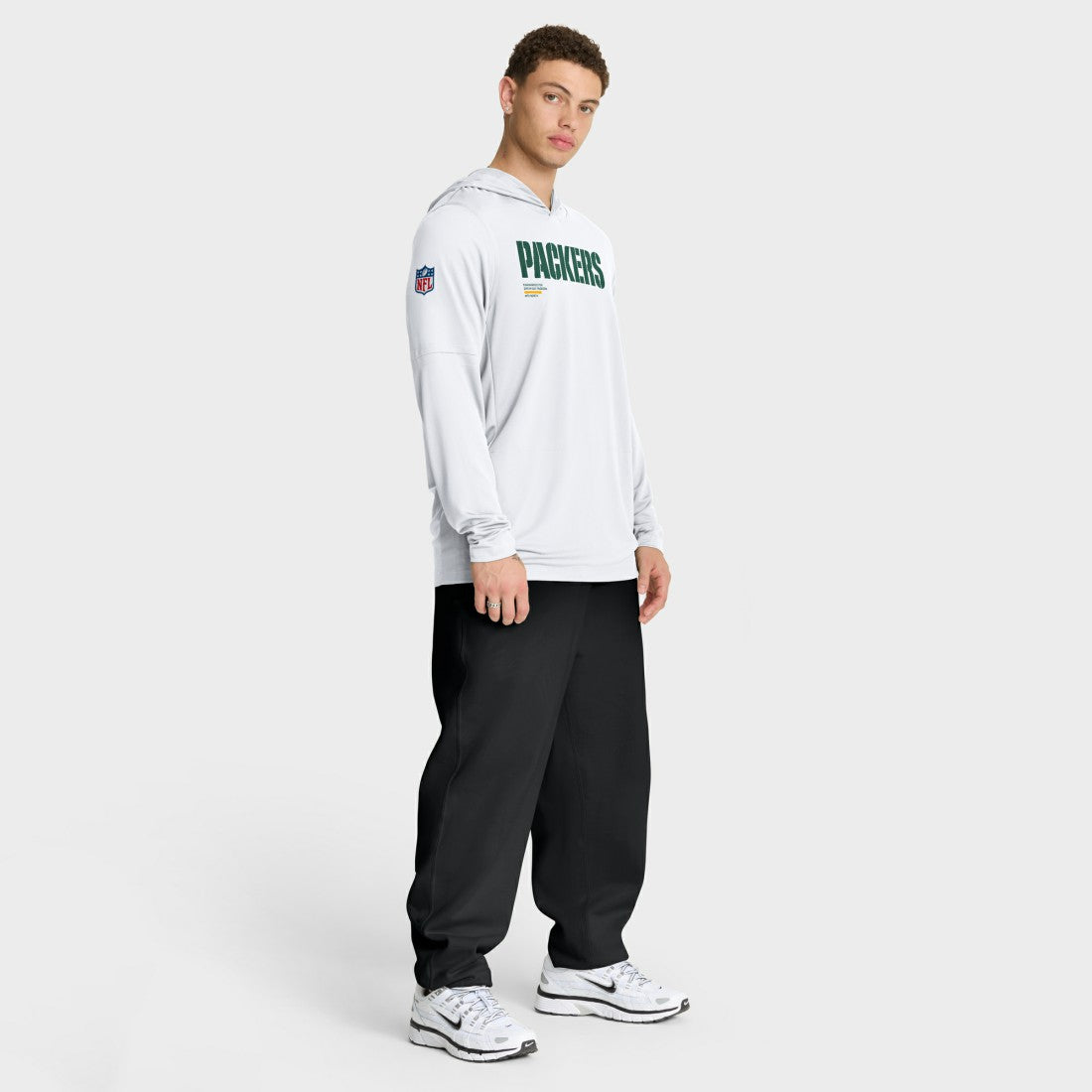 Green Bay Packers Nike Sideline Pure Fury Performance Long Sleeve Hoodie T-Shirt